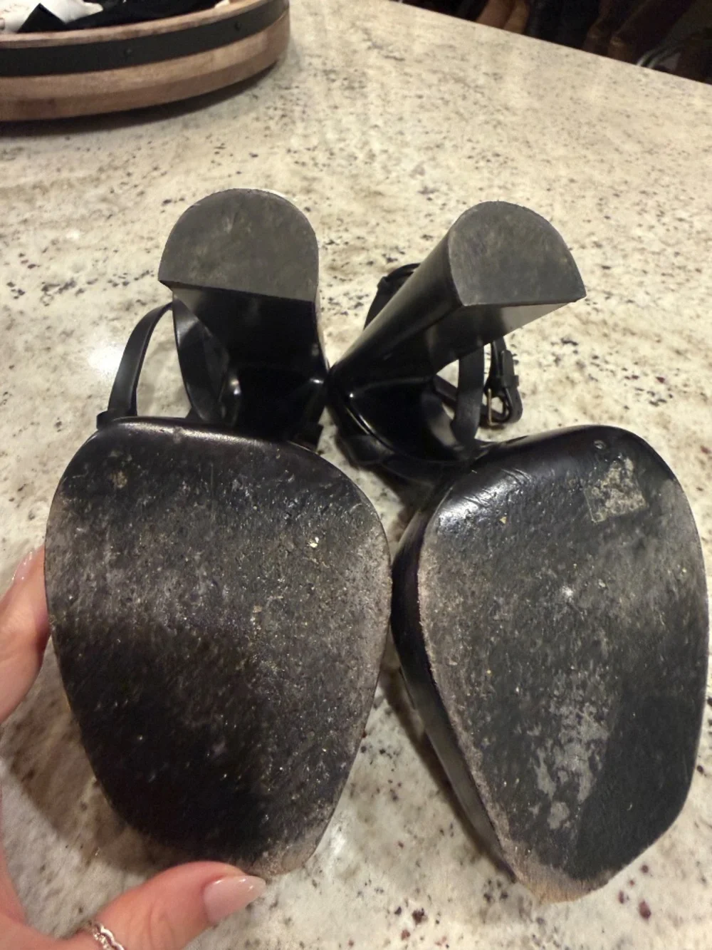 Saint Laurent block heel sandal 37